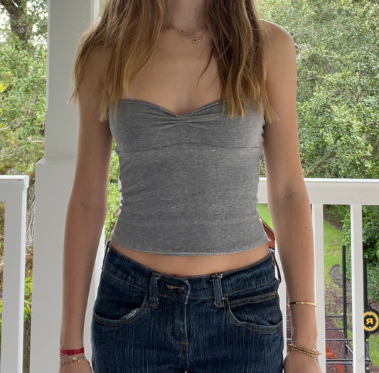 Gray Tube Top